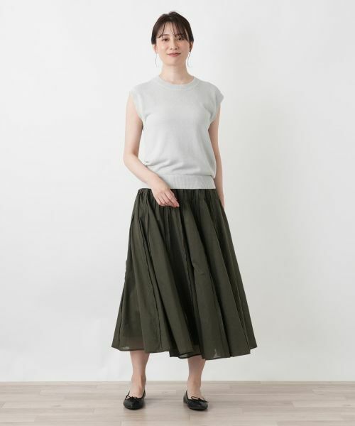 Leilian / レリアン ミニ・ひざ丈スカート | 洗えるスカート【2026_4月カタログ】 | 詳細1