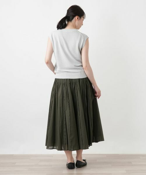 Leilian / レリアン ミニ・ひざ丈スカート | 洗えるスカート【2026_4月カタログ】 | 詳細3
