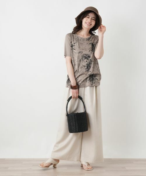 Leilian / レリアン その他パンツ | タックワイドパンツ | 詳細3