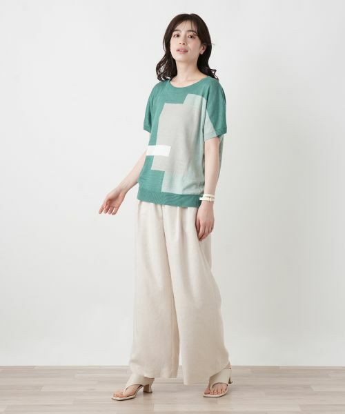 Leilian / レリアン その他パンツ | タックワイドパンツ | 詳細5