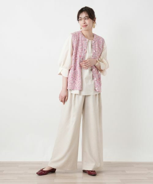 Leilian / レリアン その他パンツ | タックワイドパンツ | 詳細7