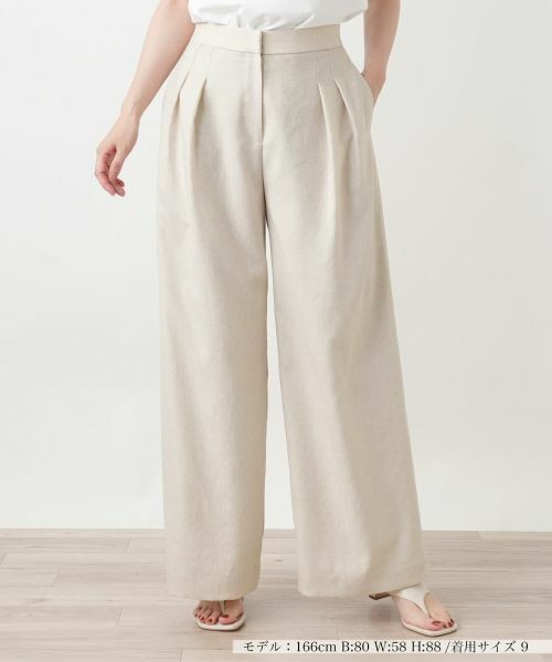 Leilian / レリアン その他パンツ | タックワイドパンツ | 詳細9