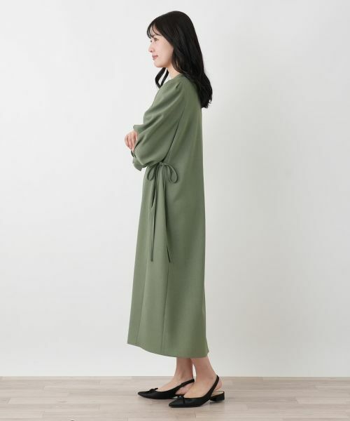 Leilian / レリアン ドレス | サイドコードボリュームワンピース | 詳細5