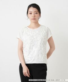 Leilian / レリアン シャツ・ブラウス | リボンモチーフ刺繍ブラウス