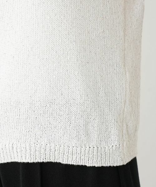 Leilian / レリアン ニット・セーター | 透かし編み切替スパンコールニット | 詳細13