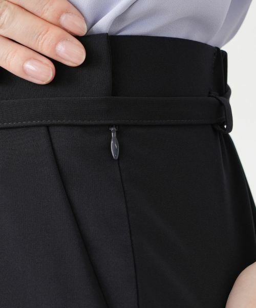 Leilian / レリアン ミニ・ひざ丈スカート | ベルテッドタックスカート【Leilian WHITE LABEL】 | 詳細13