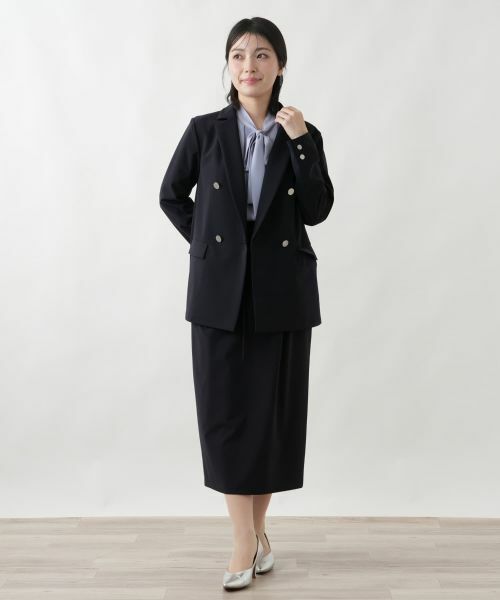 Leilian / レリアン ミニ・ひざ丈スカート | ベルテッドタックスカート【Leilian WHITE LABEL】 | 詳細4