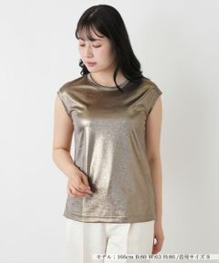 Leilian / レリアン カットソー | シャイニーフレンチスリーブカットソー
