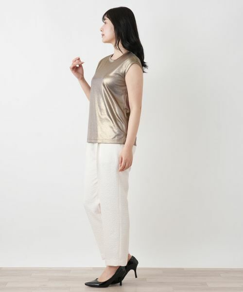 Leilian / レリアン カットソー | シャイニーフレンチスリーブカットソー | 詳細2