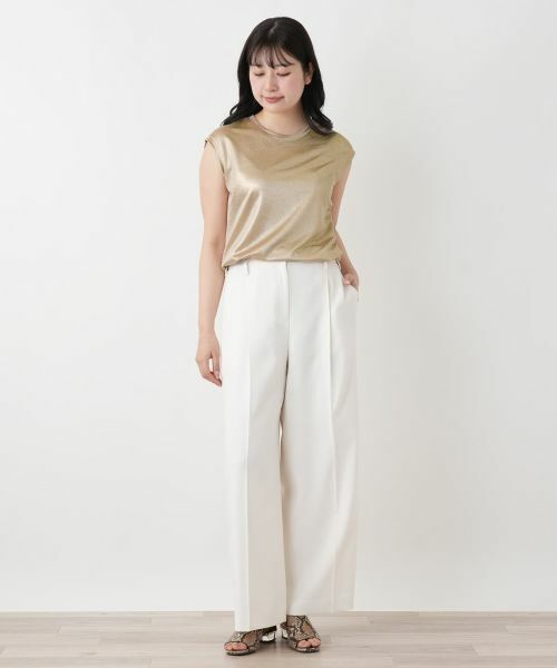 Leilian / レリアン カットソー | シャイニーフレンチスリーブカットソー | 詳細7