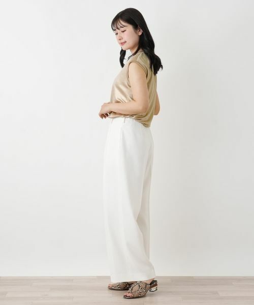 Leilian / レリアン カットソー | シャイニーフレンチスリーブカットソー | 詳細8