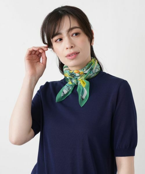 Leilian / レリアン バンダナ・スカーフ | シルクプリントスカーフ | 詳細3