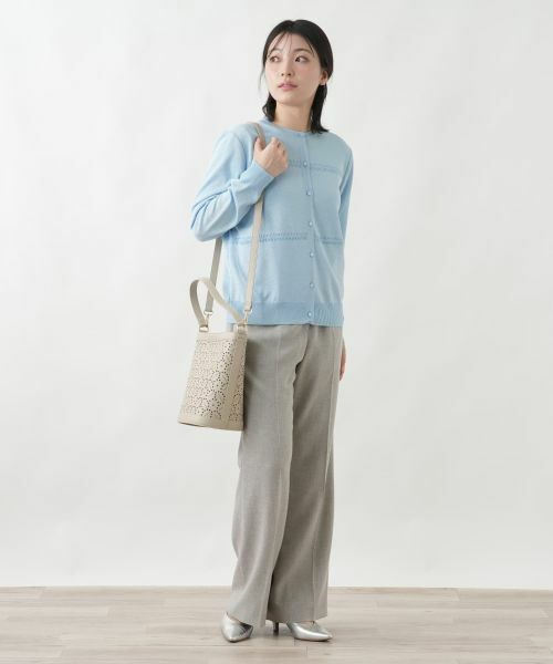 Leilian / レリアン ハンドバッグ | アイレット柄2WAYバケットバッグ | 詳細7