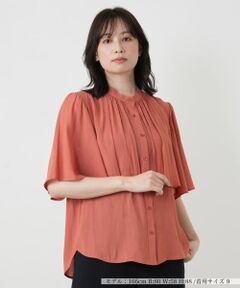 Leilian / レリアン シャツ・ブラウス | レイヤード風バンドカラーブラウス