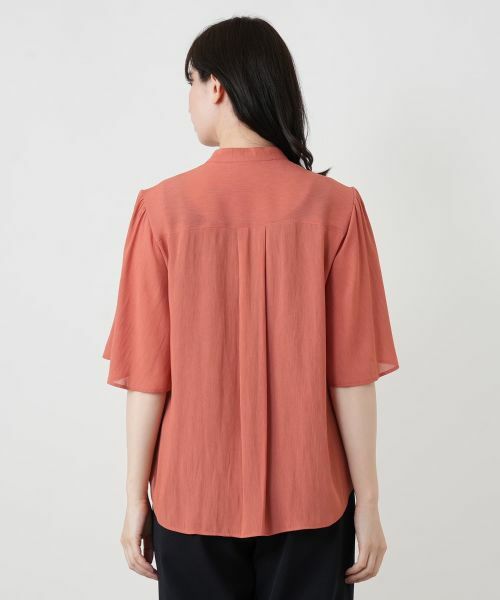 Leilian / レリアン シャツ・ブラウス | レイヤード風バンドカラーブラウス | 詳細12