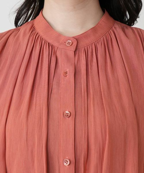 Leilian / レリアン シャツ・ブラウス | レイヤード風バンドカラーブラウス | 詳細13