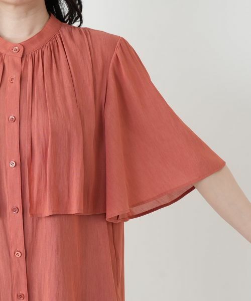 Leilian / レリアン シャツ・ブラウス | レイヤード風バンドカラーブラウス | 詳細15