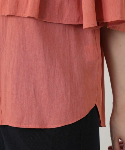 Leilian / レリアン シャツ・ブラウス | レイヤード風バンドカラーブラウス | 詳細16