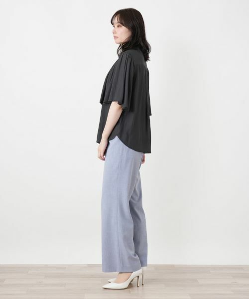 Leilian / レリアン シャツ・ブラウス | レイヤード風バンドカラーブラウス | 詳細2