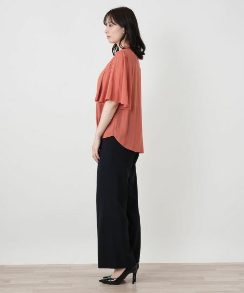 Leilian / レリアン シャツ・ブラウス | レイヤード風バンドカラーブラウス | 詳細8