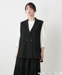 Leilian / レリアン テーラードジャケット | Vネックダブルベスト【BOURGE】