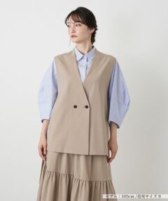 Leilian / レリアン テーラードジャケット | Vネックダブルベスト【BOURGE】