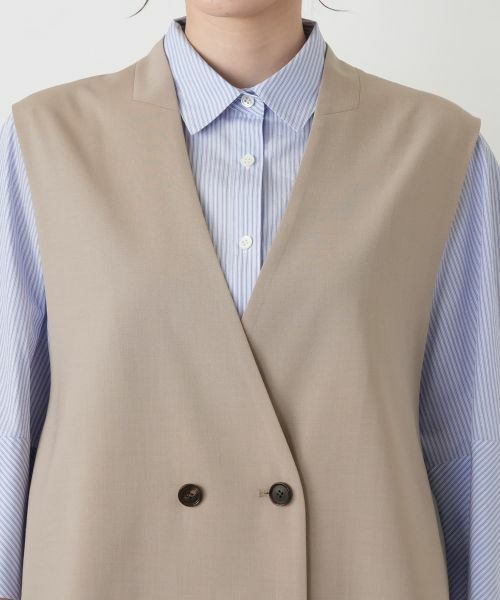 Leilian / レリアン テーラードジャケット | Vネックダブルベスト【BOURGE】 | 詳細13