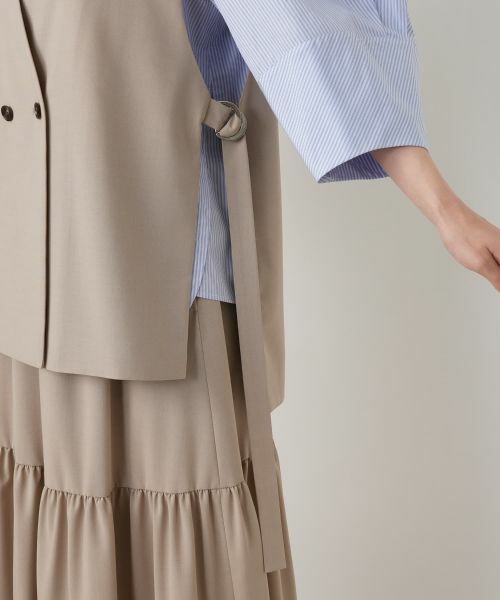 Leilian / レリアン テーラードジャケット | Vネックダブルベスト【BOURGE】 | 詳細16