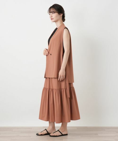 Leilian / レリアン テーラードジャケット | Vネックダブルベスト【BOURGE】 | 詳細2