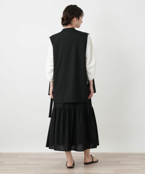 Leilian / レリアン テーラードジャケット | Vネックダブルベスト【BOURGE】 | 詳細6