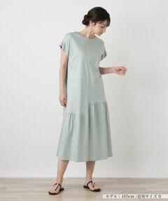Leilian / レリアン ドレス | アシンメトリーギャザーワンピース【BOURGE】