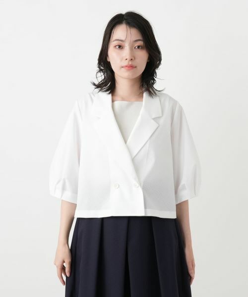 Leilian / レリアン テーラードジャケット | ダブルボリュームスリーブジャケット | 詳細10