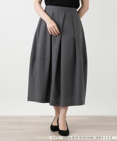 Leilian / レリアン ミニ・ひざ丈スカート | バルーンプリーツスカート