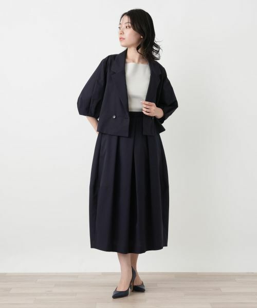 Leilian / レリアン ミニ・ひざ丈スカート | バルーンプリーツスカート | 詳細1