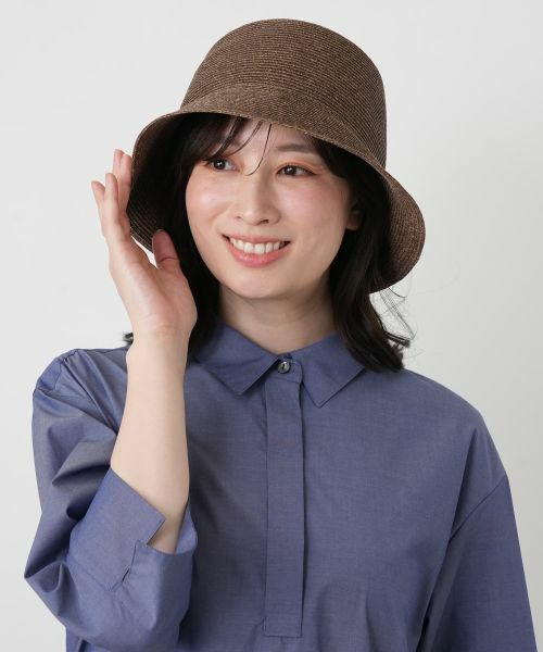 Leilian / レリアン ハット | バックリボンペーパーバケットハット | 詳細5