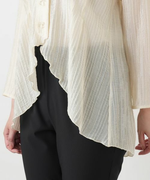 Leilian / レリアン シャツ・ブラウス | ウェーブカットカーディガン【大妻女子大学コラボ商品】 | 詳細10
