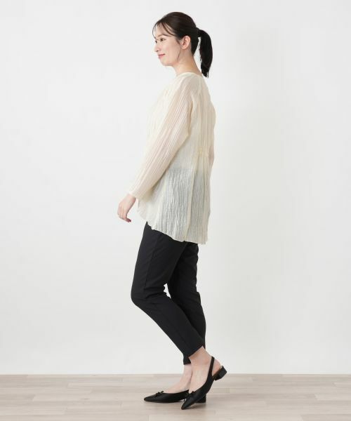 Leilian / レリアン シャツ・ブラウス | ウェーブカットカーディガン【大妻女子大学コラボ商品】 | 詳細2