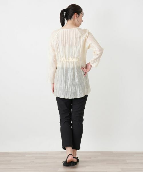 Leilian / レリアン シャツ・ブラウス | ウェーブカットカーディガン【大妻女子大学コラボ商品】 | 詳細3