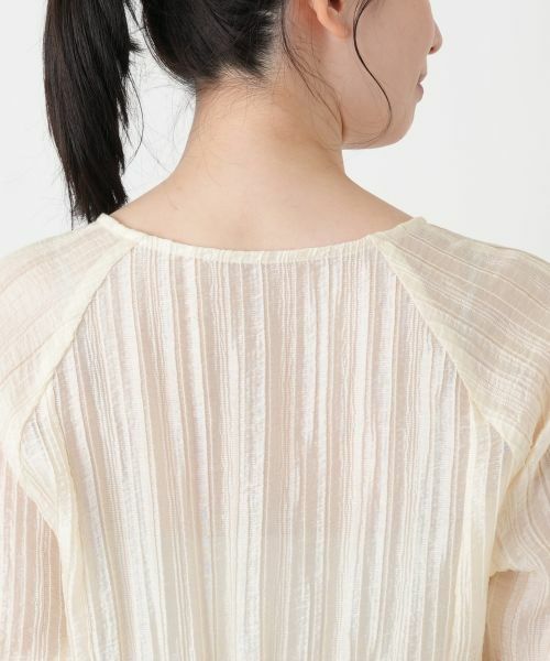 Leilian / レリアン シャツ・ブラウス | ウェーブカットカーディガン【大妻女子大学コラボ商品】 | 詳細8