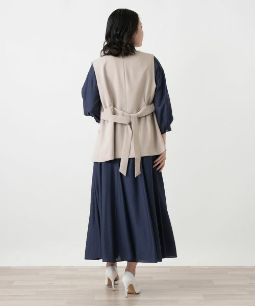 Leilian / レリアン テーラードジャケット | スカーフタイ付ジレ【大妻女子大学コラボ商品】 | 詳細3