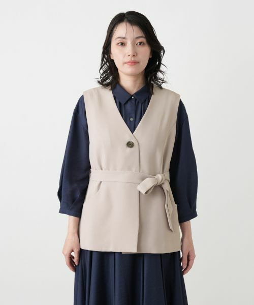 Leilian / レリアン テーラードジャケット | スカーフタイ付ジレ【大妻女子大学コラボ商品】 | 詳細6