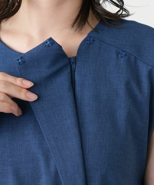 Leilian / レリアン ドレス | サイドプリーツワンピース【大妻女子大学コラボ商品】 | 詳細13