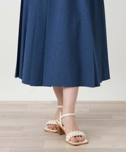 Leilian / レリアン ドレス | サイドプリーツワンピース【大妻女子大学コラボ商品】 | 詳細14