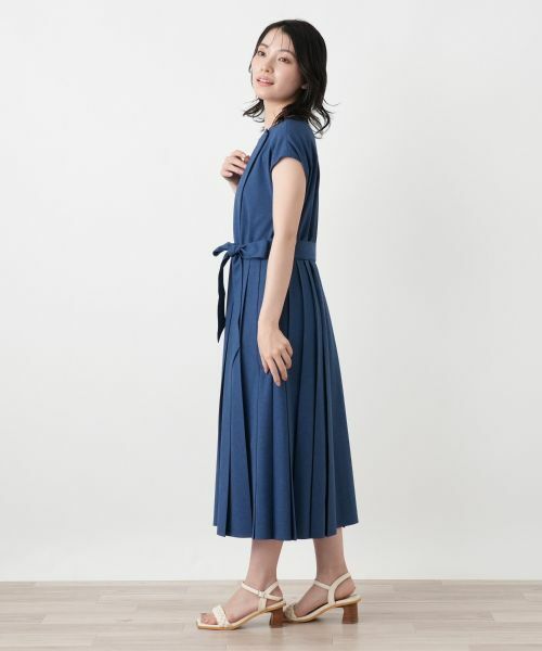 Leilian / レリアン ドレス | サイドプリーツワンピース【大妻女子大学コラボ商品】 | 詳細2