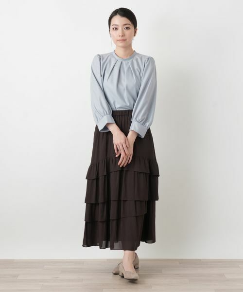 Leilian / レリアン シャツ・ブラウス | タックブラウス | 詳細4