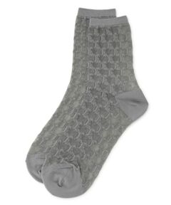 Leilian / レリアン ソックス | 格子柄クルーソックス