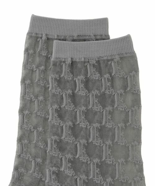 Leilian / レリアン ソックス | 格子柄クルーソックス | 詳細1