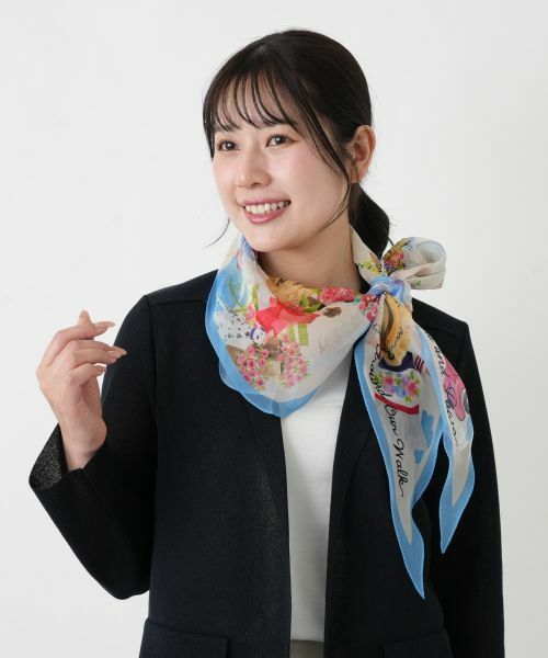 Leilian / レリアン バンダナ・スカーフ | シルクプリントスカーフ | 詳細5