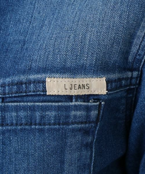 Leilian / レリアン テーラードジャケット | ノーカラーデニムジャケット【L JEANS】 | 詳細14