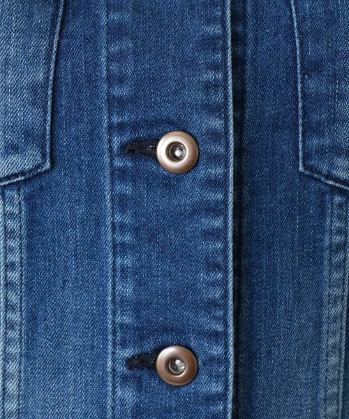 Leilian / レリアン テーラードジャケット | ノーカラーデニムジャケット【L JEANS】 | 詳細15